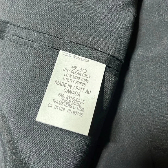 Lauren Ralph Lauren Pure New Wool‎ Blazer Sports Coat Gray Pinstripe - Picture 8 of 12